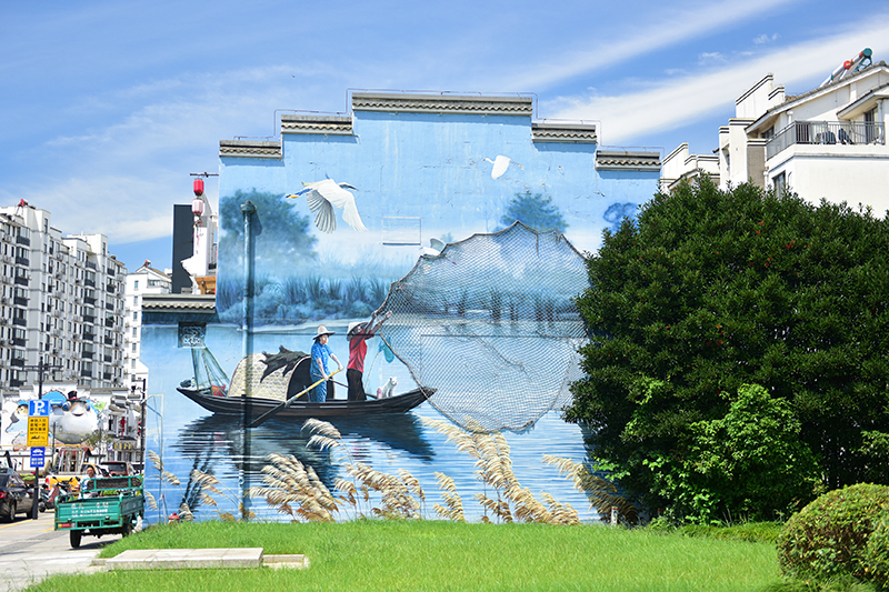 2020年8月2日拍攝的江蘇省張家港市永聯(lián)村。