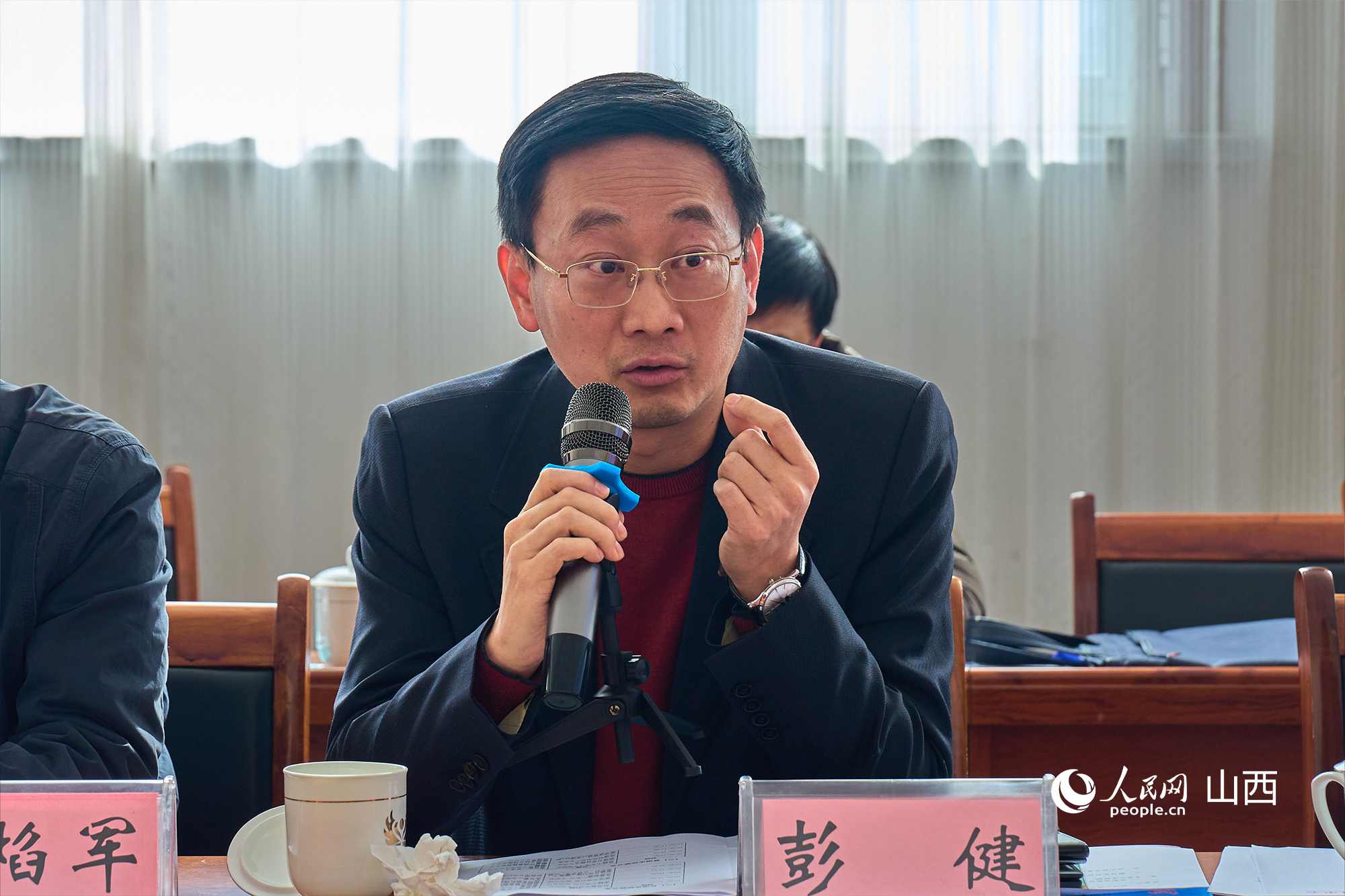 文化和旅游部文化和旅游研究基地（中國傳媒大學(xué)）主任彭健。人民網(wǎng) 張超寧攝